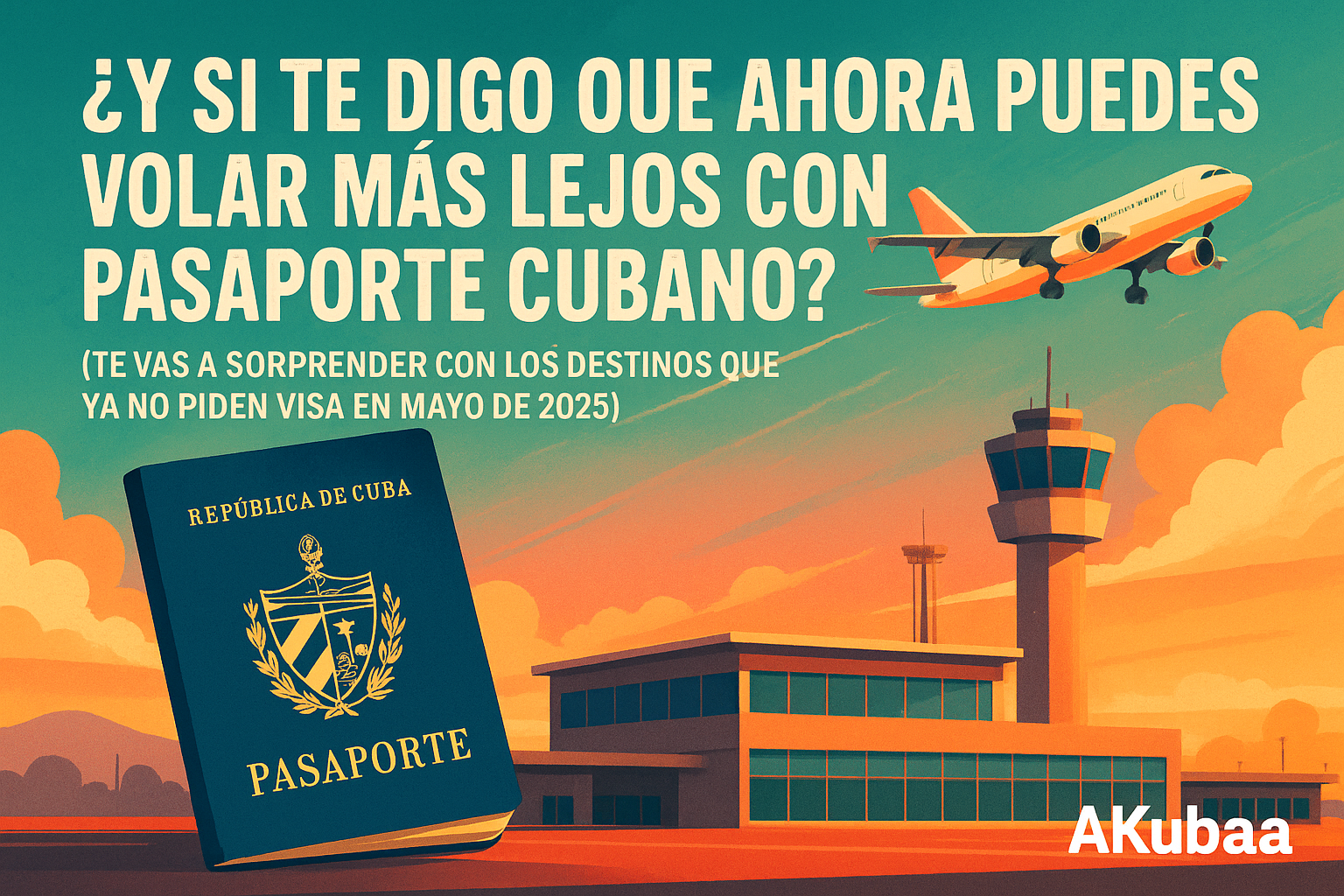 “¿Y si te digo que ahora puedes volar más lejos con pasaporte cubano?”