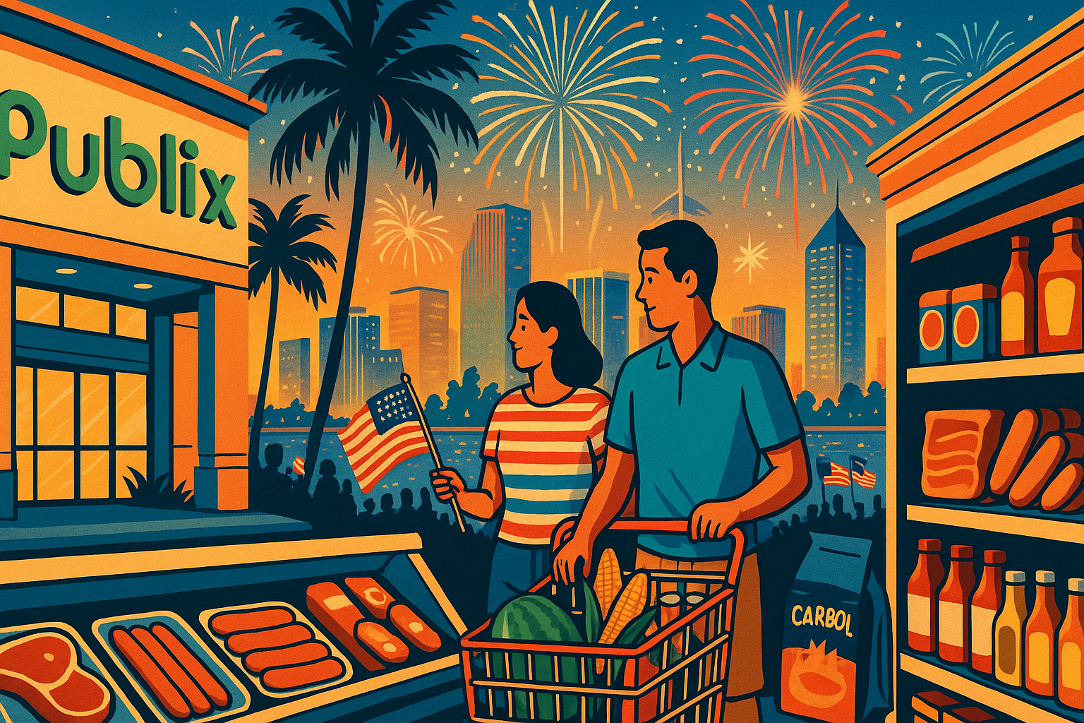 A que mercados puede ir este 4 de Julio y donde puedes celebrar el día de la Independencia en Miami .
