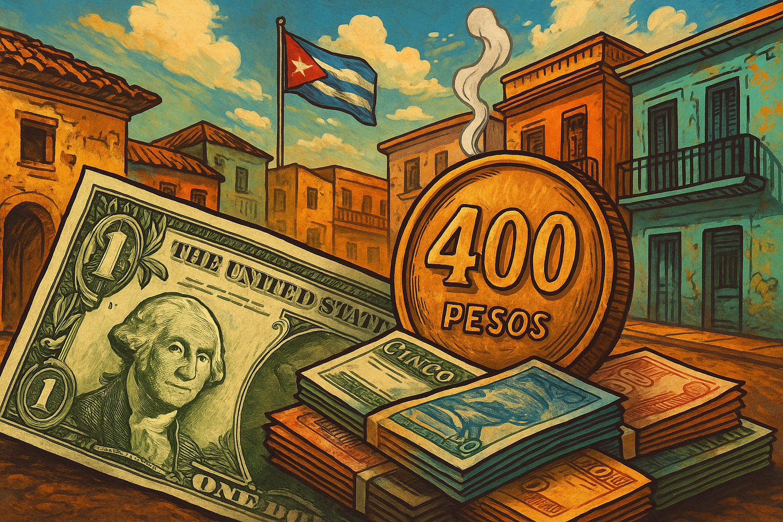 Cuando el dólar te mira desde arriba: Cuba rompe la barrera de los 400 pesos