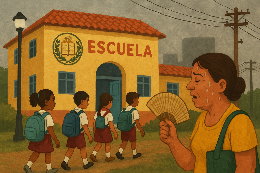 Volvieron las clases… y se fue la luz. Así Arranco el inicio del curso escolar 2025-2026 en Cuba.