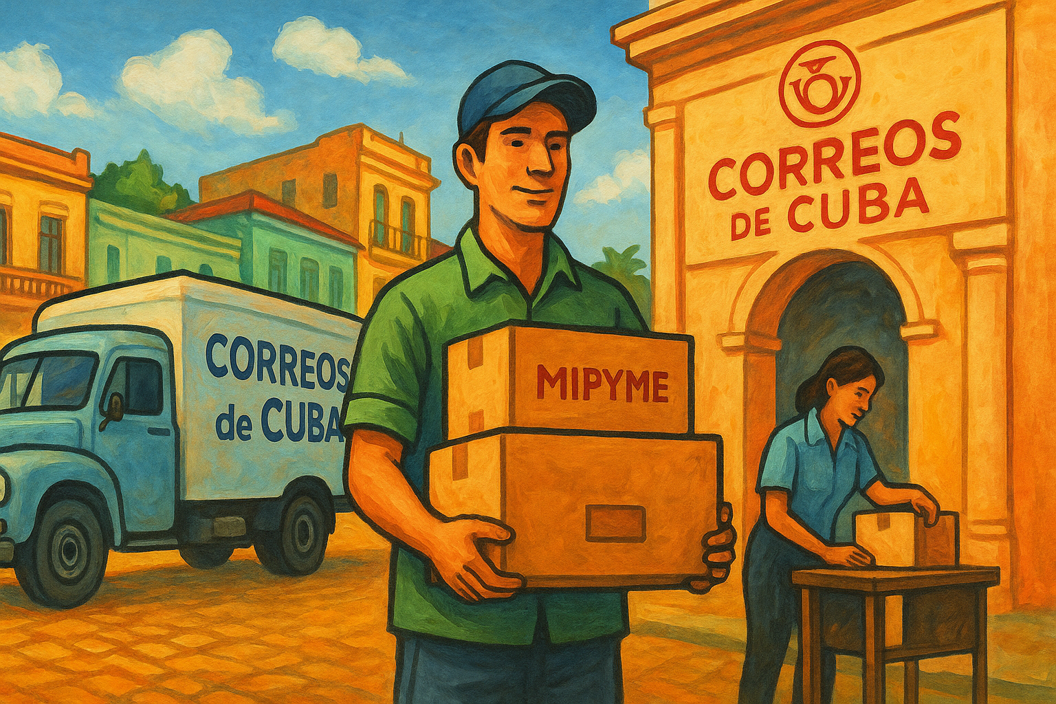 Paquetes en la cuerda floja: el día que Correos de Cuba abrió la puerta a las mipymes