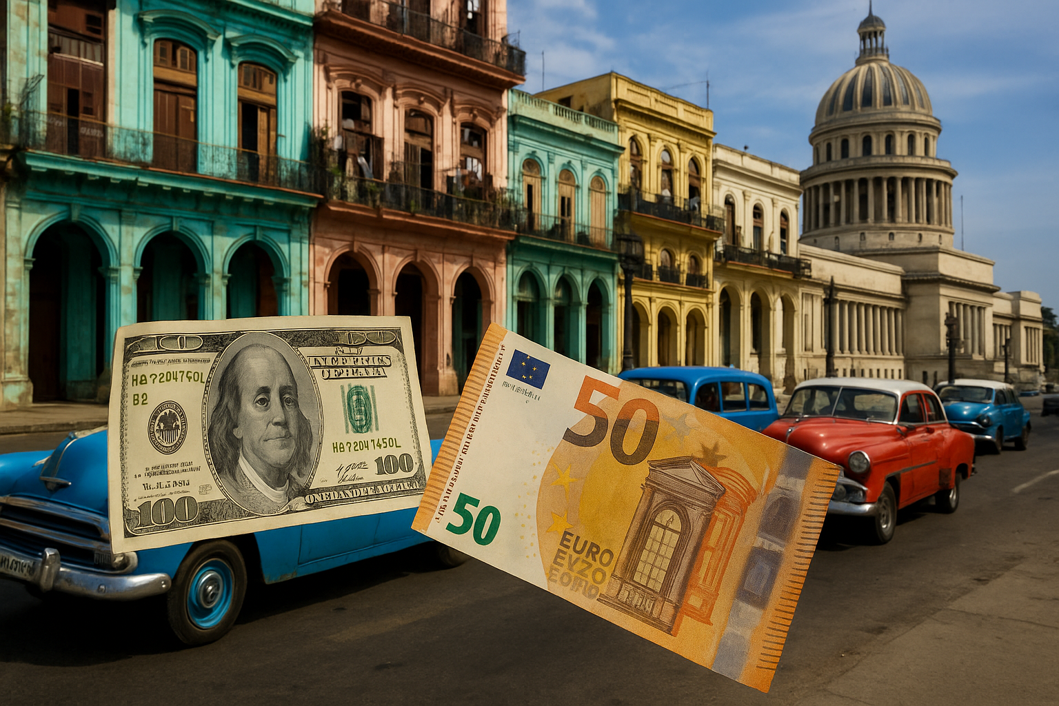 Euro y dólar rompen techos: el mercado informal cubano en un nuevo récord.