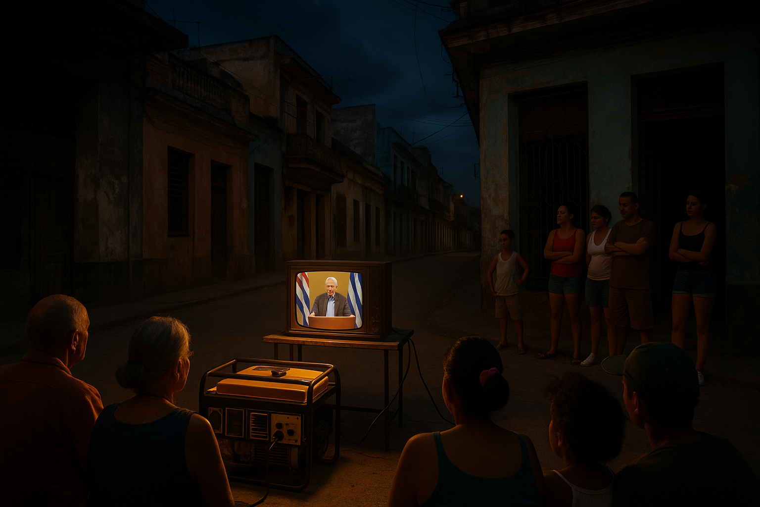 Apaga la luz, sube la propaganda: la “TV en la calle” y lo que de verdad nos está diciendo