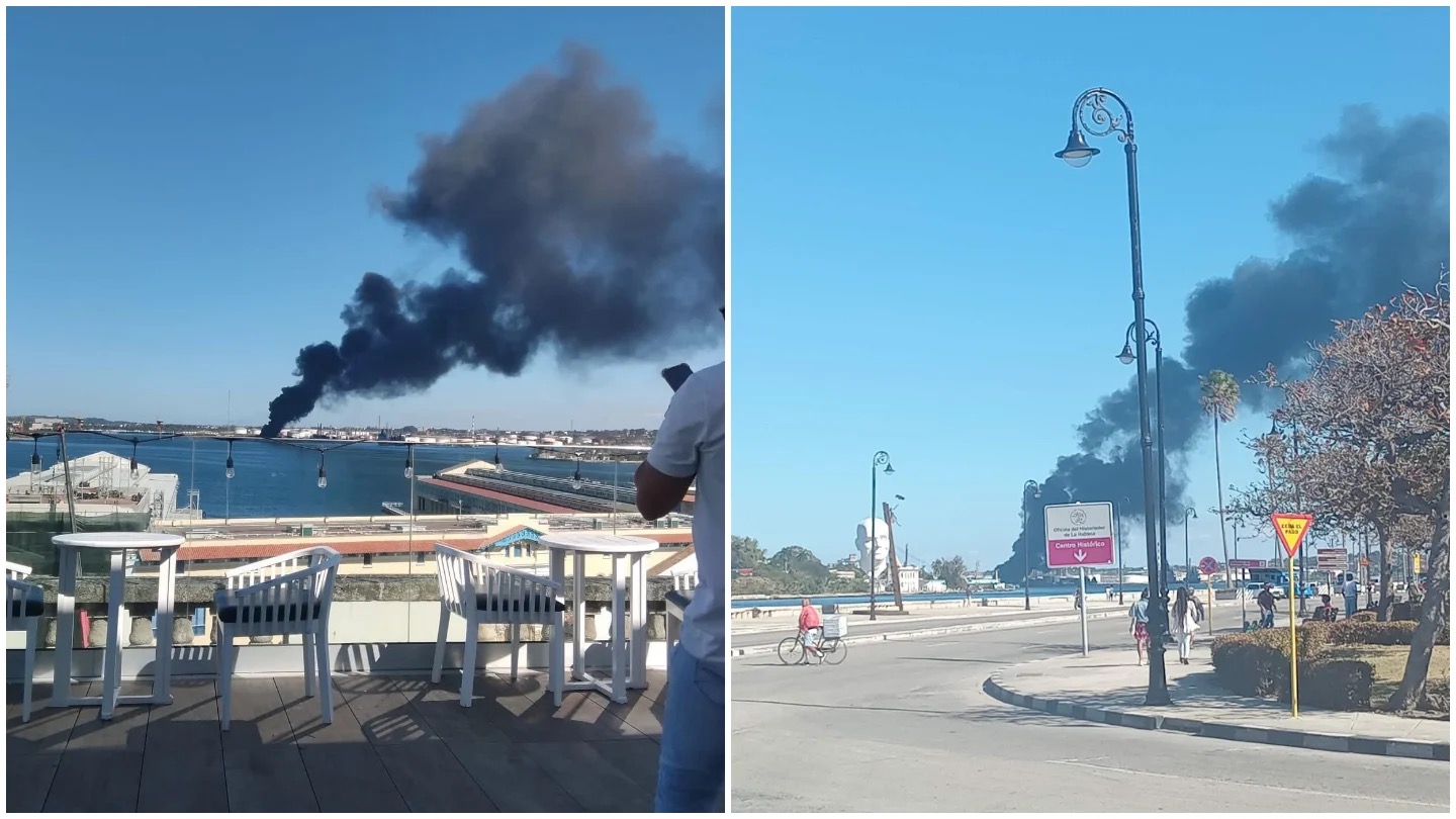 a refinería Ñico López de La Habana, la más grande de Cuba se incendia en medio de la grave escasez de energía que mantiene en colapso a los cubanos.