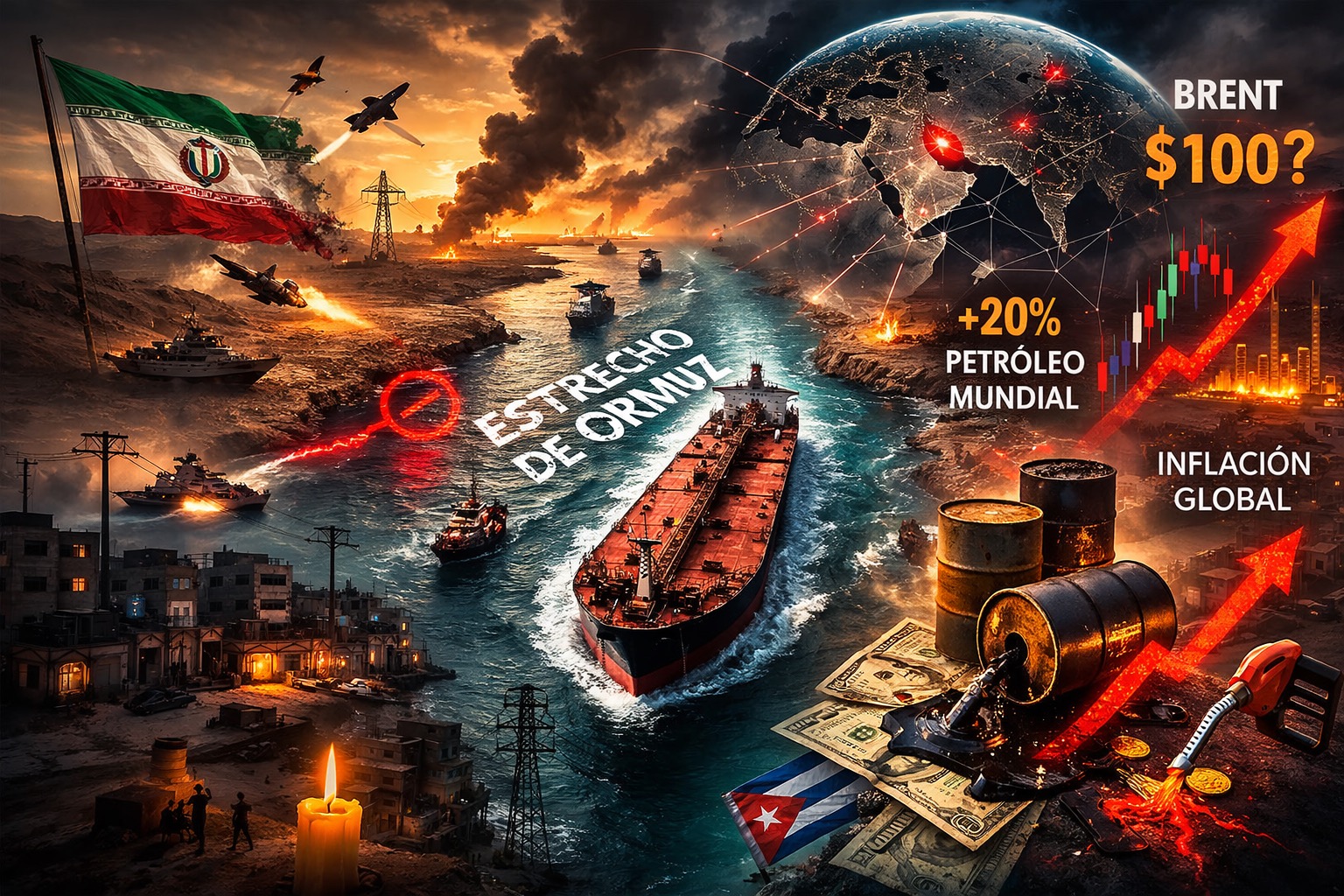 El día que el mundo contuvo la respiración: Irán aprieta Ormuz y el petróleo tiembla.