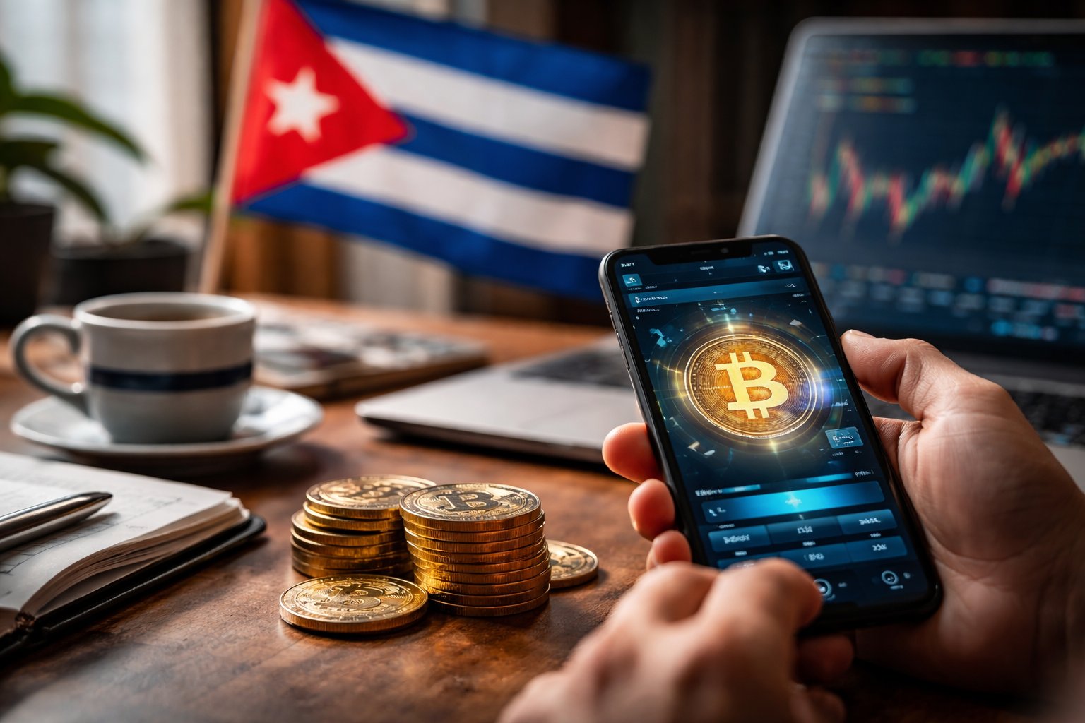 Criptomonedas en Cuba: el permiso que suena a modernidad, pero huele a control.